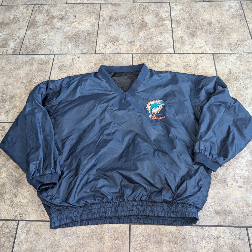 Miami Dolphins Vintage Men's XL Reversible Pullover